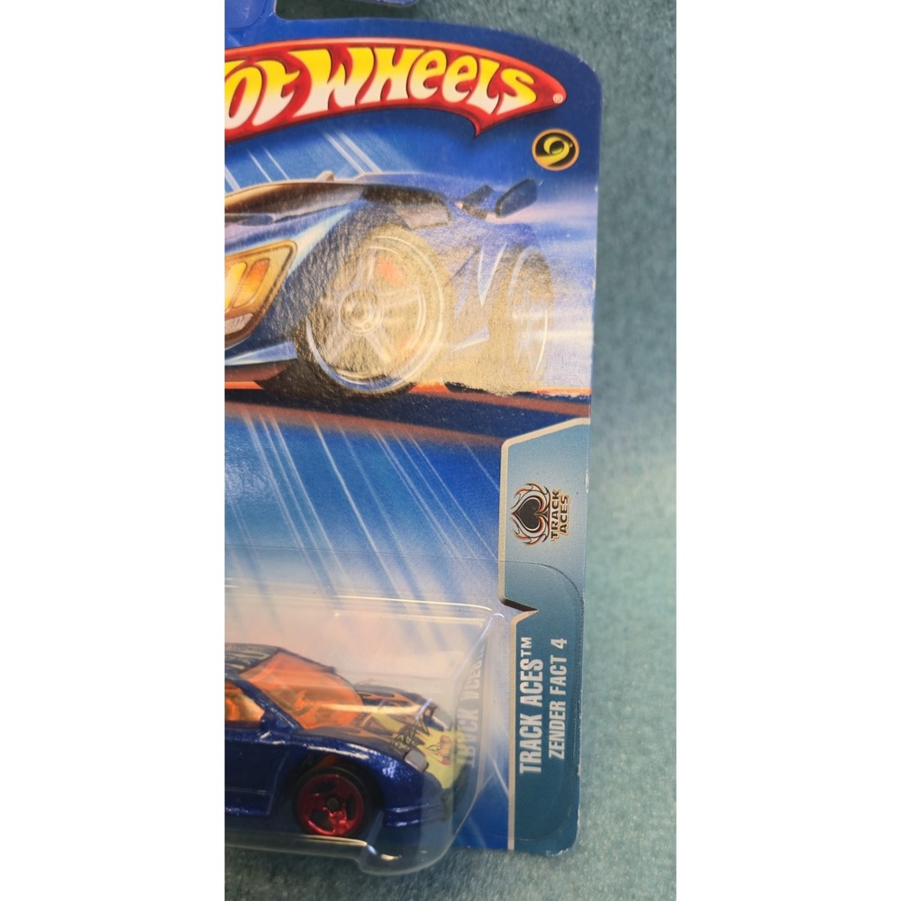 Hot Wheels 2005 Track Aces Zender Fact 4 Blue 1:64 Diecast Car 212 B3813 - Picture 2 of 4